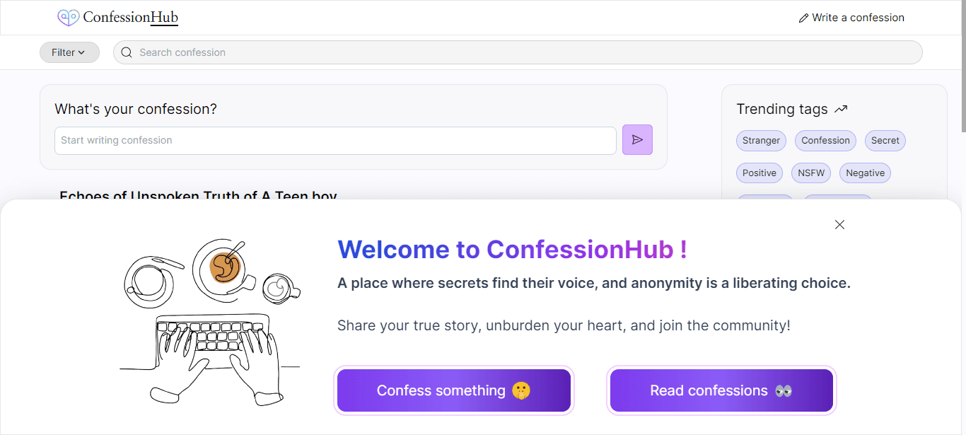 confessionHub